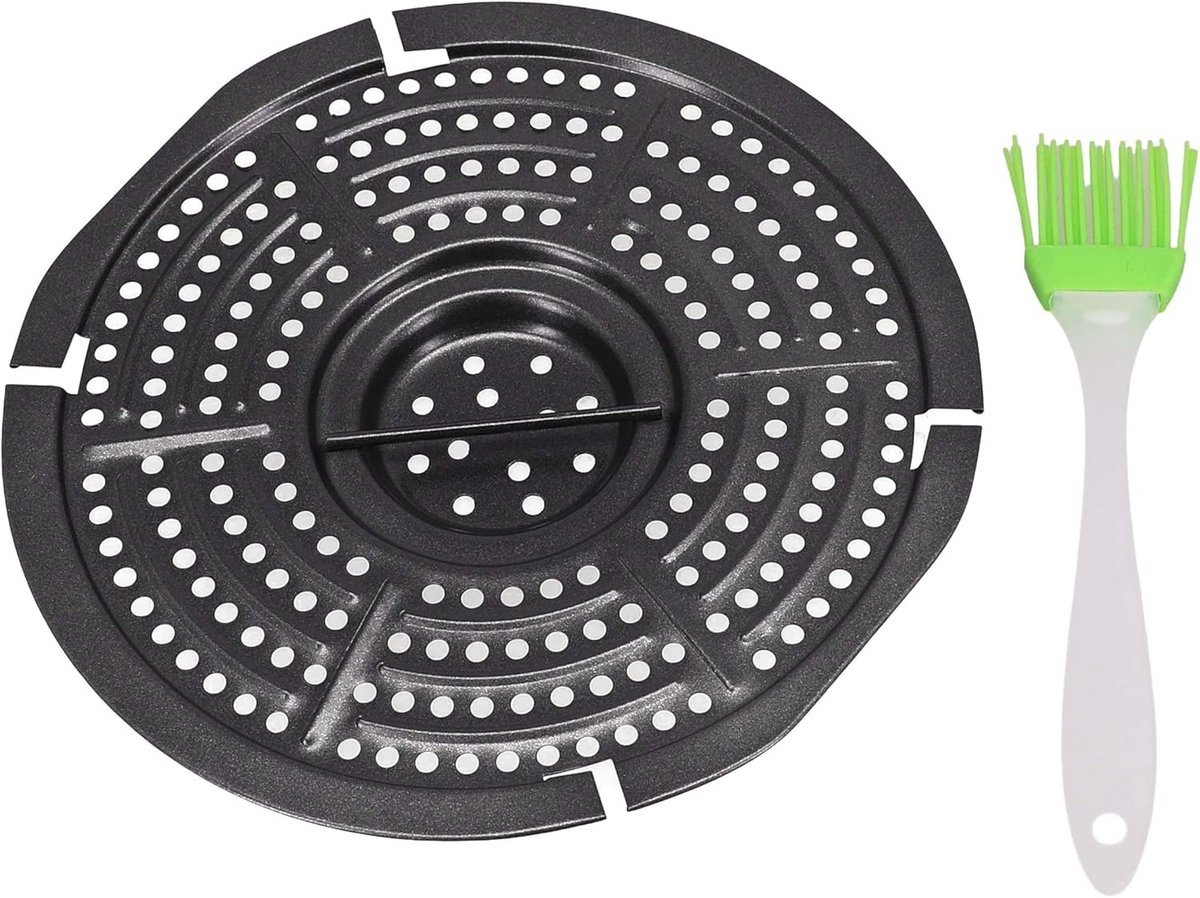 Groeivevormde Airfryer Grill Pan Vervangend voor Gelijkmatige Hitte (Diverse Maten)
