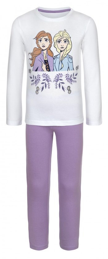 Pyjama enfant - La Frozen - Wit/Violet - taille 98/104