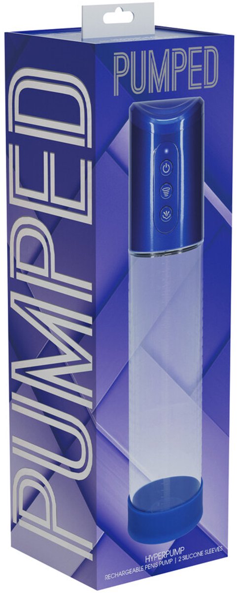 HyperPump - Rechargeable Penis Pump - Metallic Blue