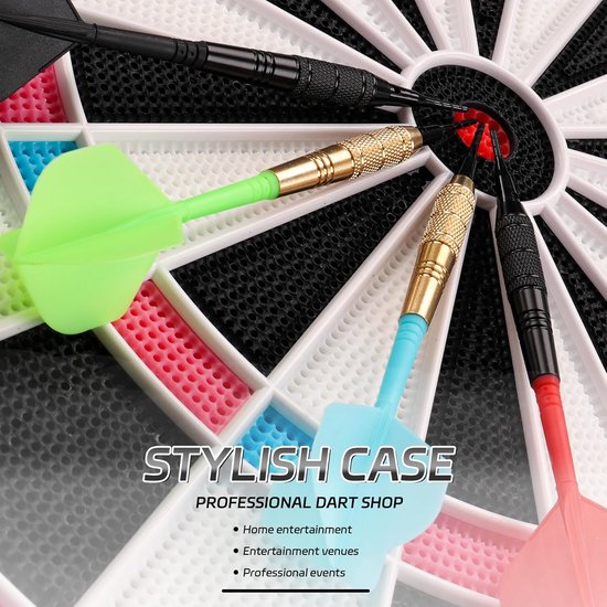 Set van 12 Softdartpijlen met Kunststof Punt, 18 Gram Professioneel — afbeelding 4