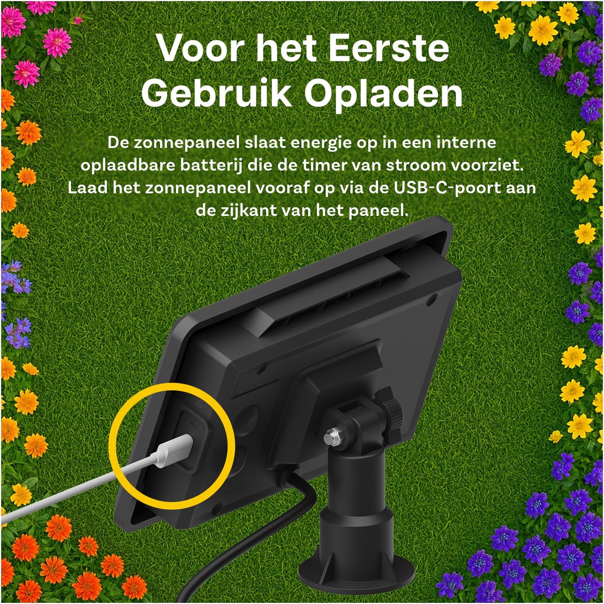 MMOBIEL Smart WiFi Irrigatietimer – Automatische Bewateringscomputer op Zonne-energie & USB – 30m Draadloos Bereik, Weerbestendig, Eenvoudige Installatie – Tuinsproeier voor Tuin & Gazon thumbnail 4