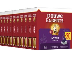 Douwe Egberts Lungo Intens Koffiecups - Intensiteit 8/12 - 10 x 20 capsules