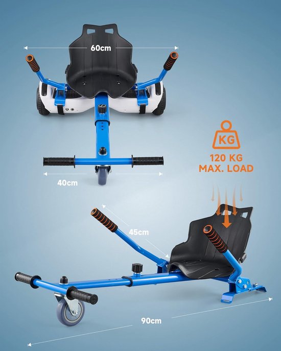 Verstelbare Zit voor Hoverboard - Compatibel met Diverse Wielmaten — afbeelding 3