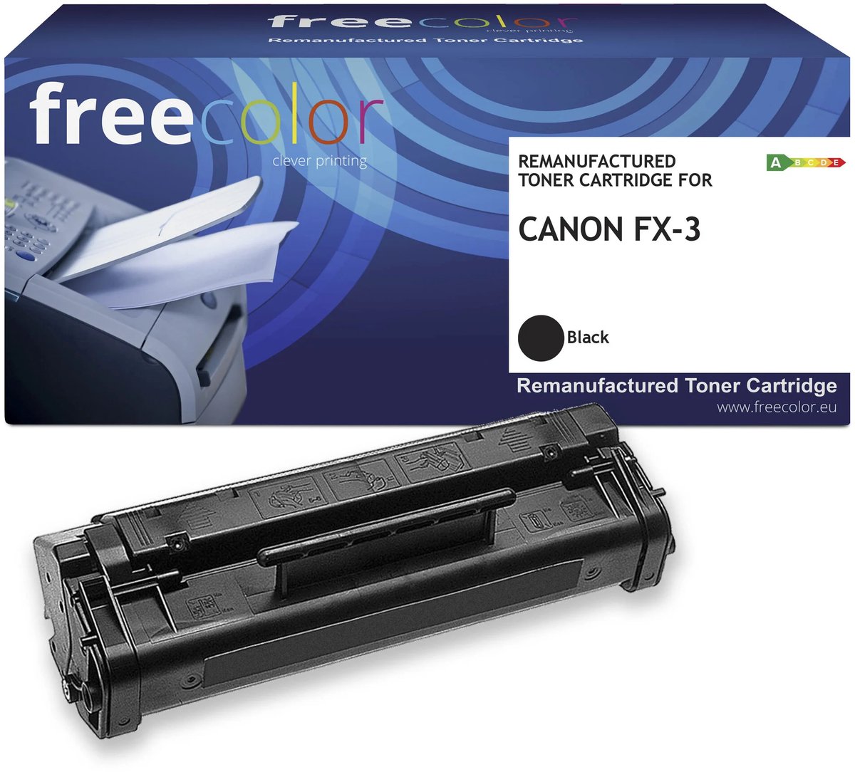 Freecolor - Vervangt Canon FX3 Toner - Zwart - 2.700 pagina's - Compatible
