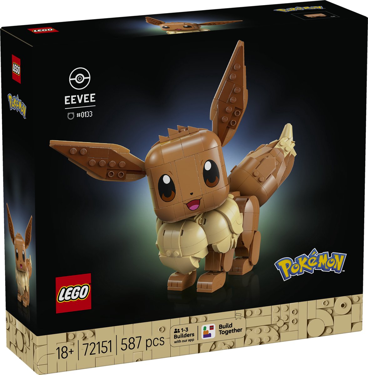 LEGO Pokémon Eevee Bouwpakket voor Volwassenen met Dieren Figuur - 72151 — afbeelding 9