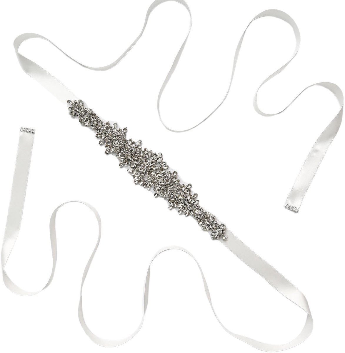 Rhinestone Bruidsriem - Handgemaakt Design - 270 cm lengte