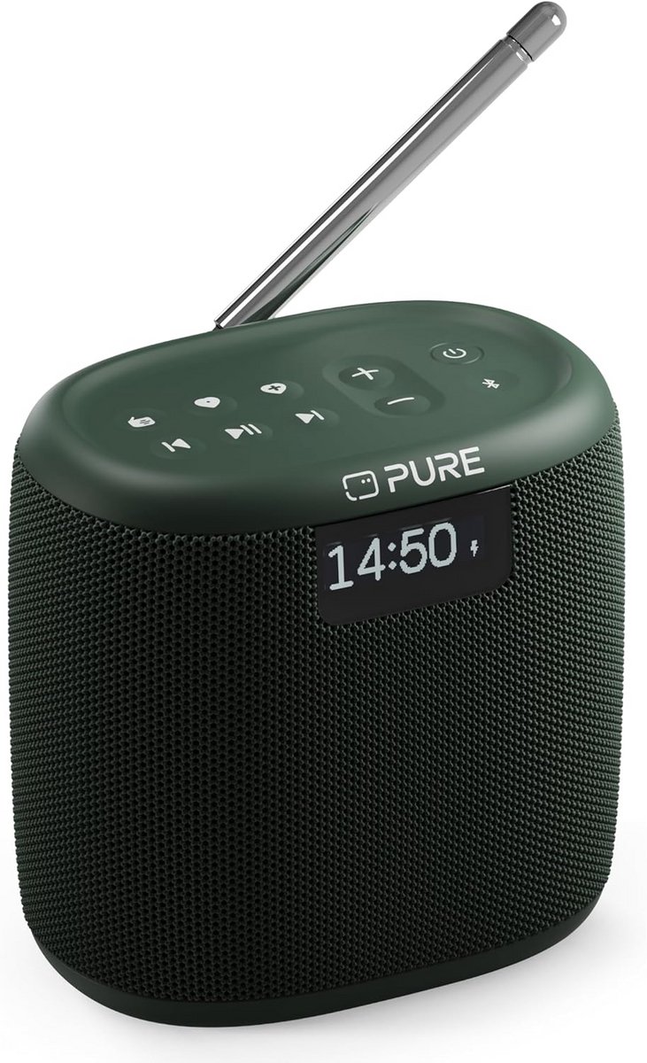 Compacte Robuuste Draagbare Speaker met DAB+/FM Radio en 17 Uur Batterij IP67