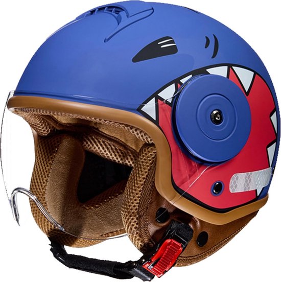 Kinder Integrale Motorhelm Scooterhelm voor Jongens en Meisjes (4-12 Jaar) - Veilig en Lichtgewicht