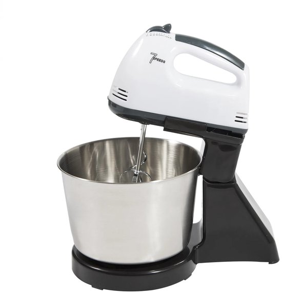 Deliqa keukenmixer - luxe deegmachine - 350w - 1.7 Liter - deegmachine - RVS - 7 versnellingen - elektrische mixer - makkelijk schoon te maken van Merkloos — afbeelding 3