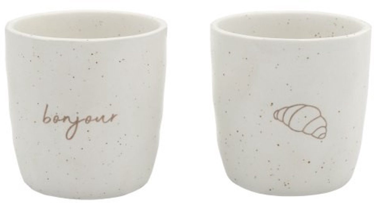Leeff Mokken Croissant - Bonjour, set van 2