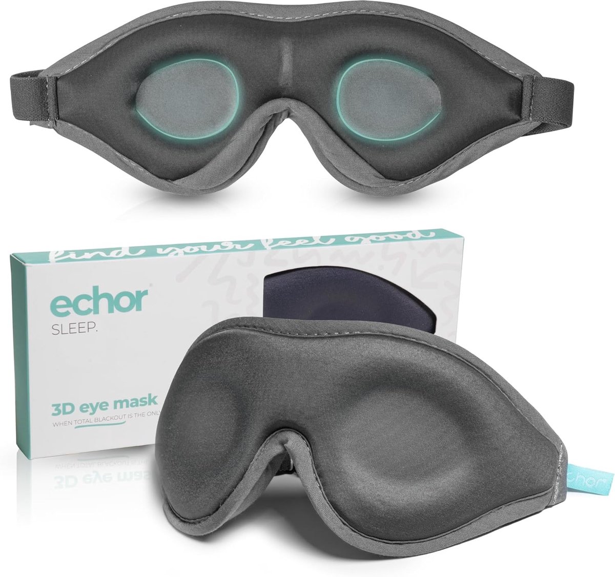 3D Slaapmasker - Comfortabel en Verstelbaar Blinddoek voor Totale Duisternis - Unisex voor Reizen en Nachtrust