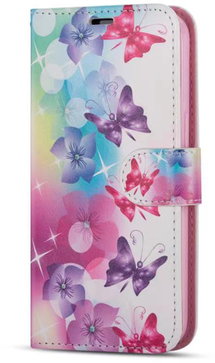 Hoesje Geschikt voor Samsung galaxy S26 /Print Wallet case voor S26 /Portemonnee Book case kaarthouder en magneetfilpje hoesje (4)