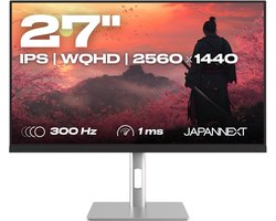 27 Inch WQHD 300Hz IPS Gaming Monitor – 1ms Reactietijd, G-Sync/FreeSync, 100% sRGB