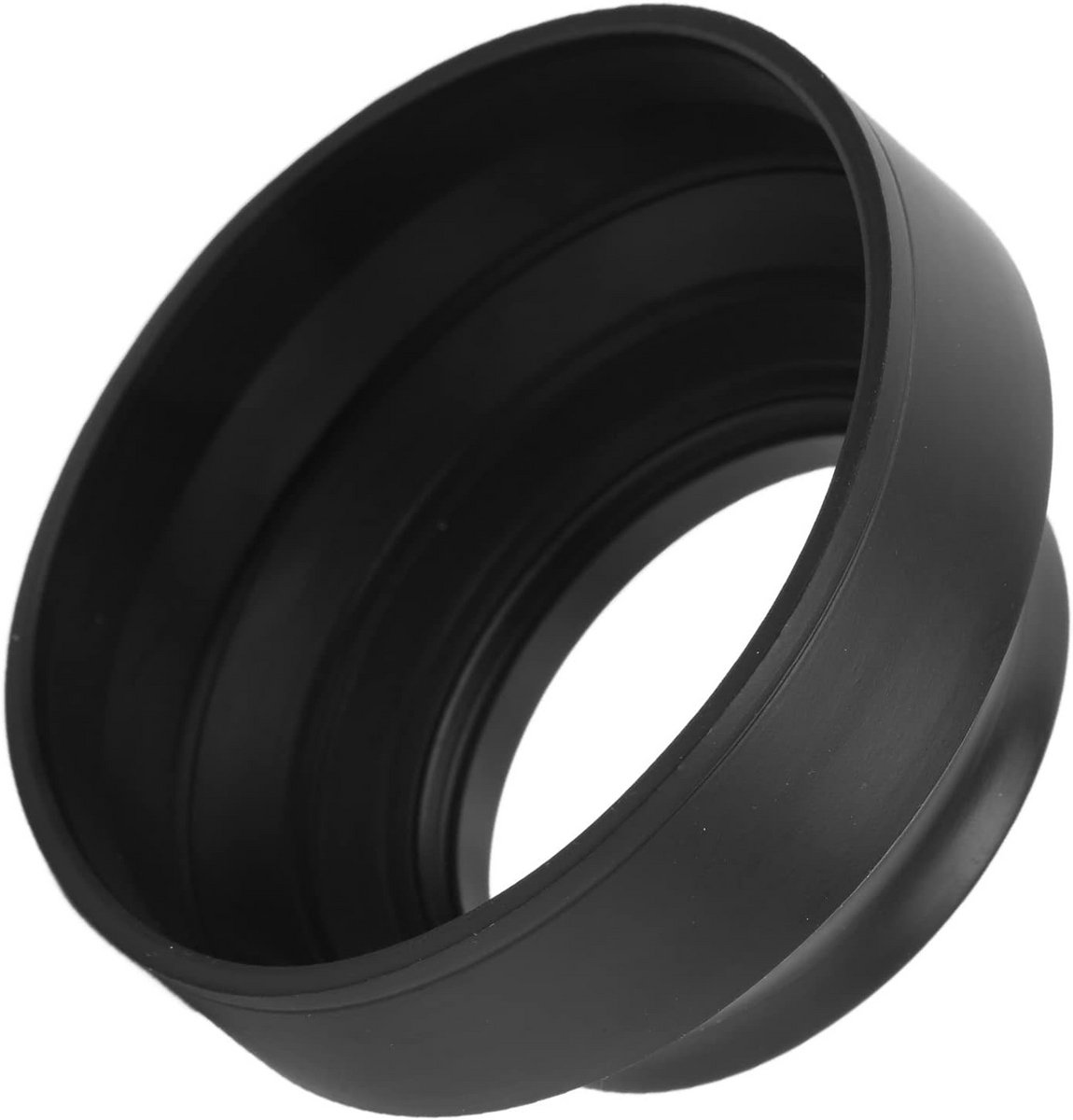 Universele 82mm Opvouwbare Rubberen Zonnekap voor Camera – 3-in-1 Anti-reflectie Lensbeschermer
