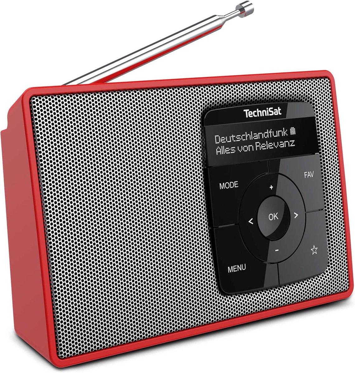 Draagbare Digitale DAB+ en FM Radio met Bluetooth, Oplaadbare Accu en Wekfunctie