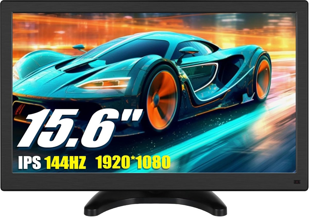 Draagbare 15,6 inch Monitor FHD 1080P met HDMI, BNC, VGA en Luidsprekers