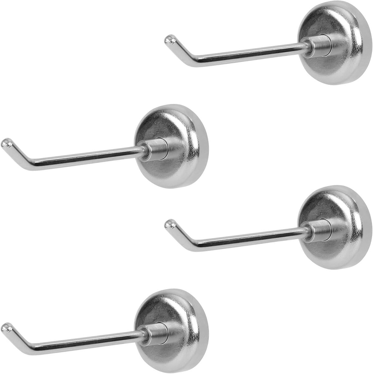 4 Sterke Magnetische Haken Zwaar Metal Bevestiging tot 3kg voor Koelkast Garage Keuken