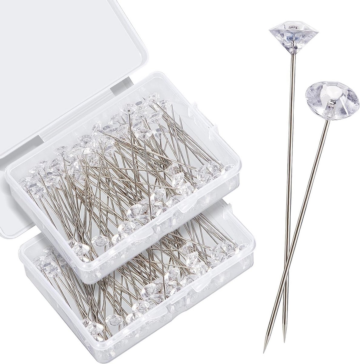 500x Kristallen Diamanten Boeketspelden voor Bruiloft Bloemen Decoratie en Knutselen