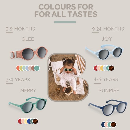 Babyzonnebril 0-9 maanden met 100% UV-bescherming en Zijdelingse Bescherming — afbeelding 5