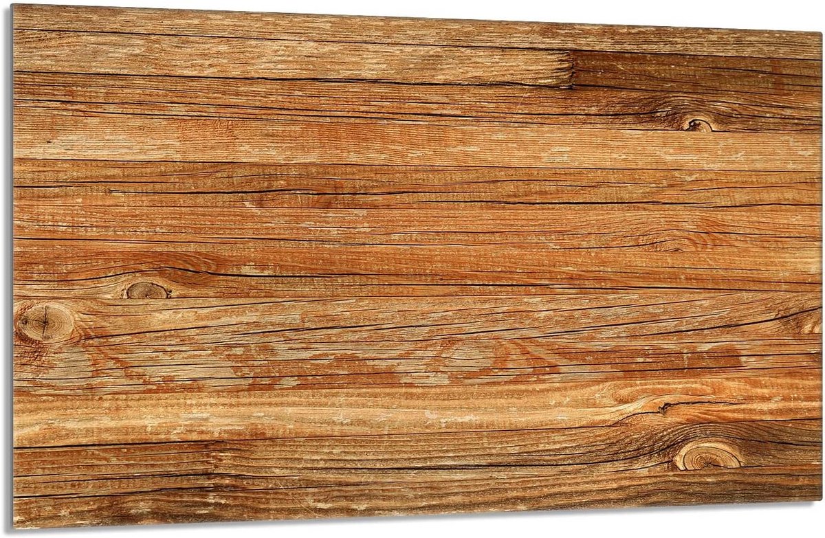 Universele Hout Design Afdekplaat voor Kookplaat - Spatscherm en Snijplank (80x52 cm)