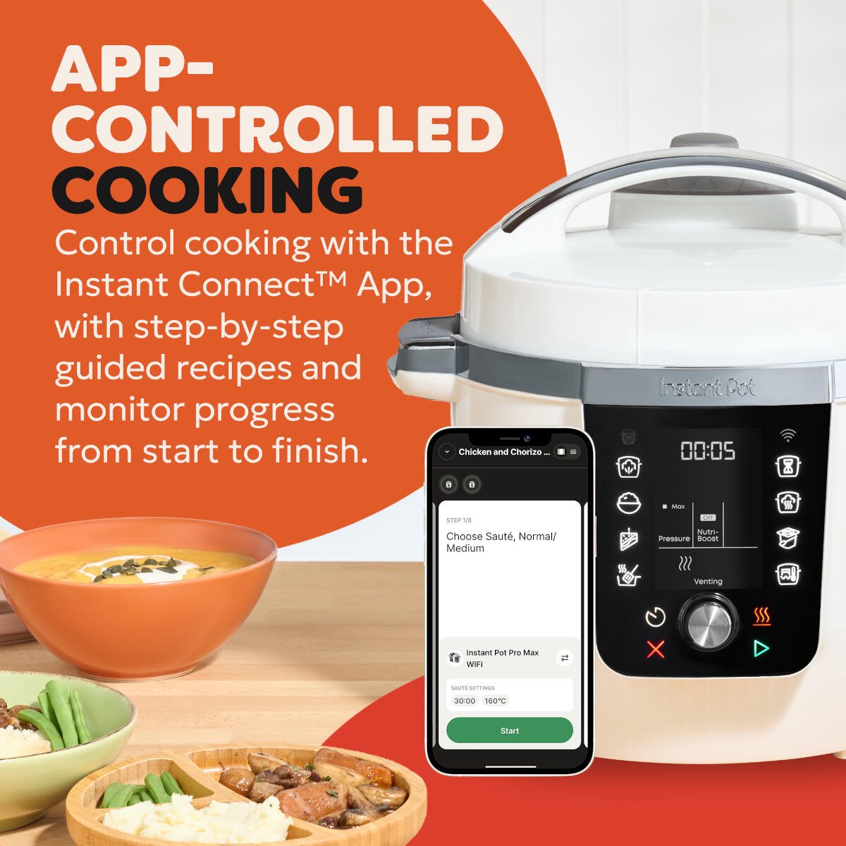 Instant Pot Pro 5,7L Multicooker Coconut White thumbnail 2