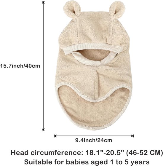 Warme Winter Muts met Capuchon voor Baby en Peuter (6 maanden - 5 jaar) — afbeelding 2