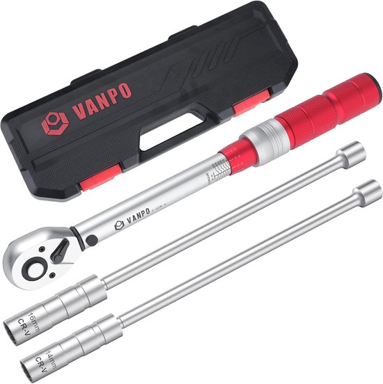 Momentsleutel 3/8 inch met 5-60 Nm Bereik en Kalibratiecertificaat | bol