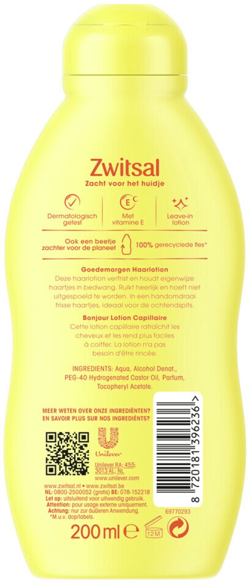 Zwitsal Goedemorgen Haarlotion - 6 x 200 ml van Merkloos — afbeelding 5