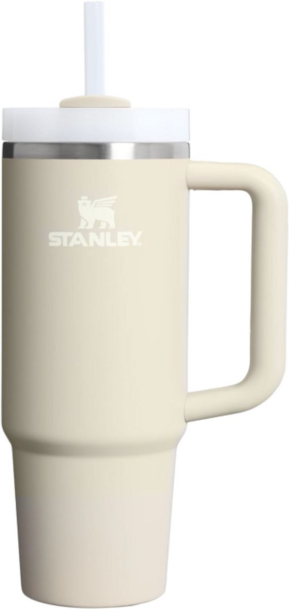 Stanley Quencher H2.0 Flowstate Tumbler 0.89L (Exclusive Toasted Almond) – 9-11 Uur Koud – 40-48 Uur Met Ijs – Lekvrije Drinkbeker/Thermosfles met Rietje & Handvat – Vaatwasmachinebestendig – RVS Geïsoleerd