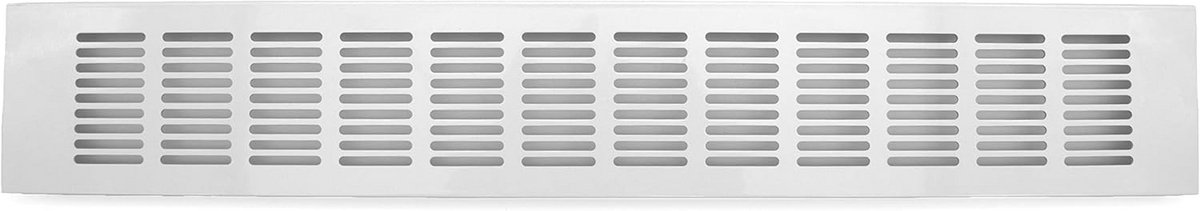 Ventilatierooster Aluminium Vierkant 500x80mm Wit Voor Vloer of Muur