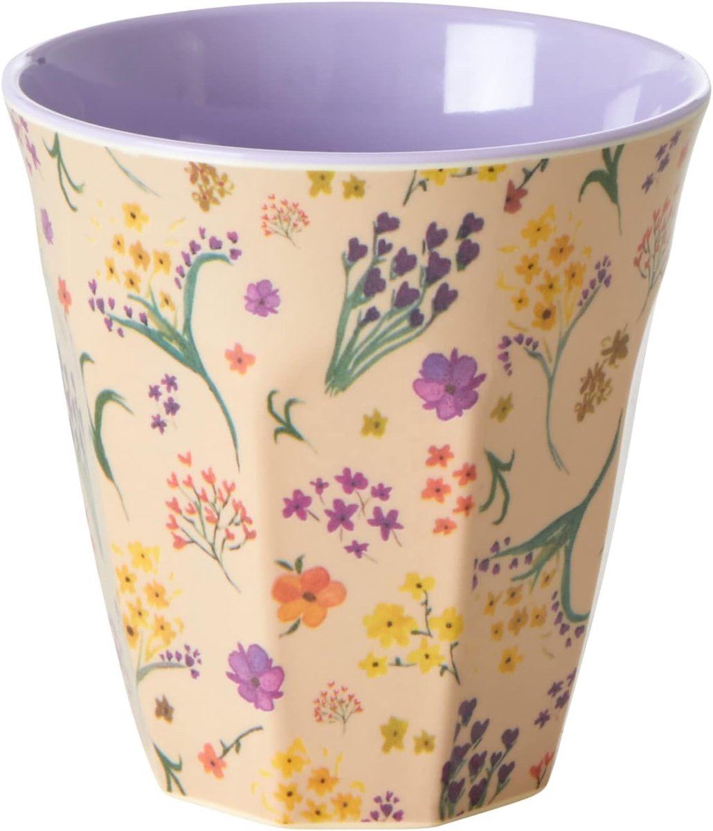 Melamine Mok met Wildbloemenprint Medium - BPA-vrij Drinkbeker