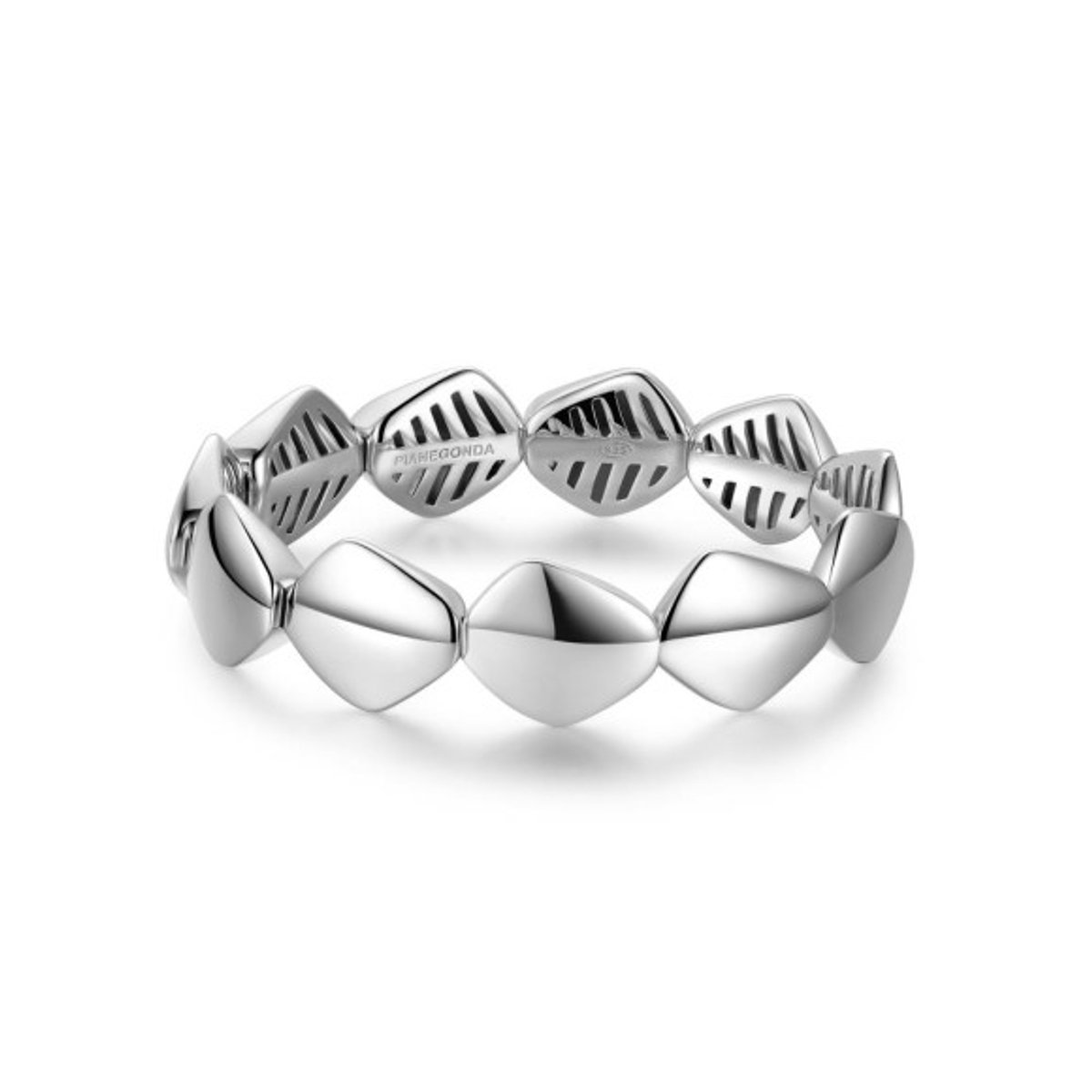 Pianegonda Incipit Bracelet Zilver Wit 19
