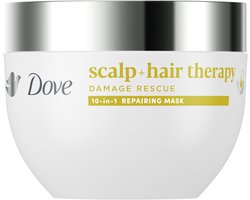 DOVE Scalp + Hair Therapy Haarmasker - Damage Rescue - 10-in-1 haarverzorging voor hoofdhuid en haar - 270 ml