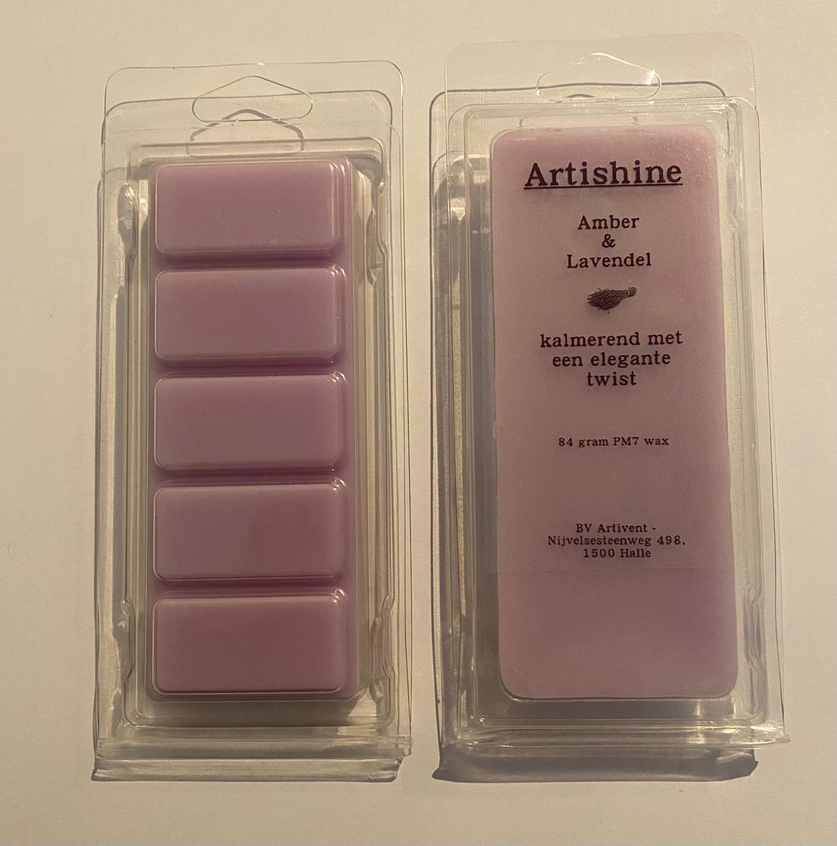 ArtiShine Waxmelts - Amber & Lavendel (5melts - 84 gr !) Rose