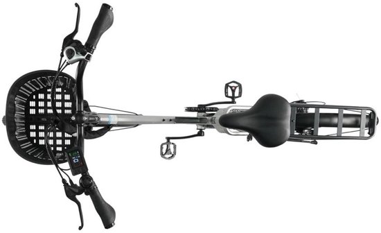 26-inch Elektrische Fiets - Motor 250W - 36 V 18 Ah accu - elektrische stadsfiets en e-Dutch bike met - Aluminium frame - maximaal bereik 120 km - Shimano 7 versnellingen - LCD-display -Waterdicht -Zilver — afbeelding 3