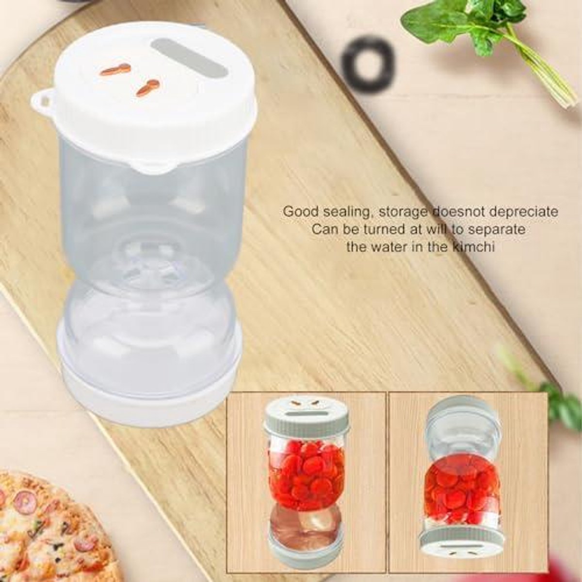 Olijf Pickle Jar voor Lekvrije Opslag van Augurken en andere snacks
