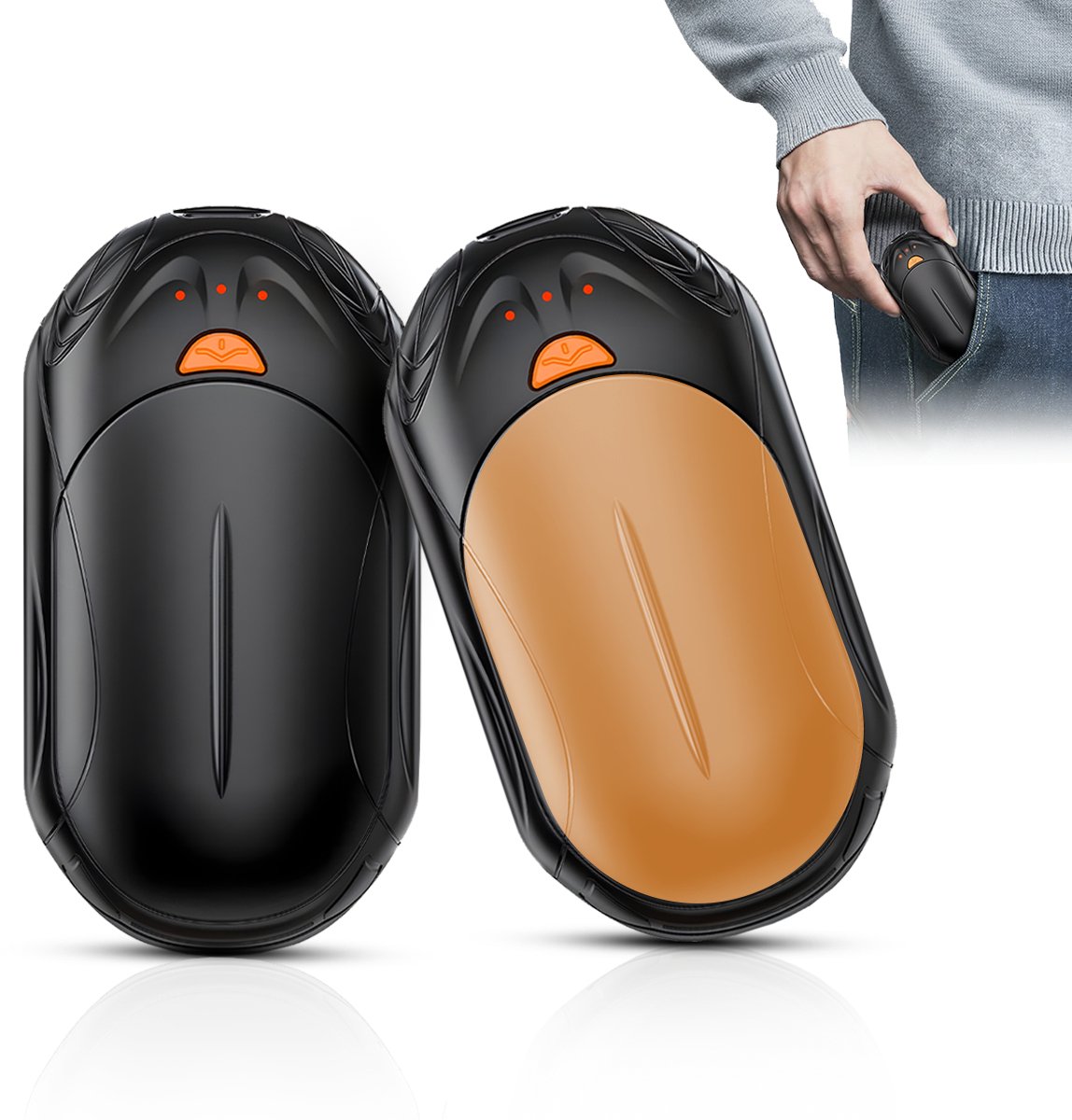 Handwarmers Oplaadbaar met 3 Standen - 2 Stuks - 4000 mAh - Elektrische Handverwarmer - Warmte pads