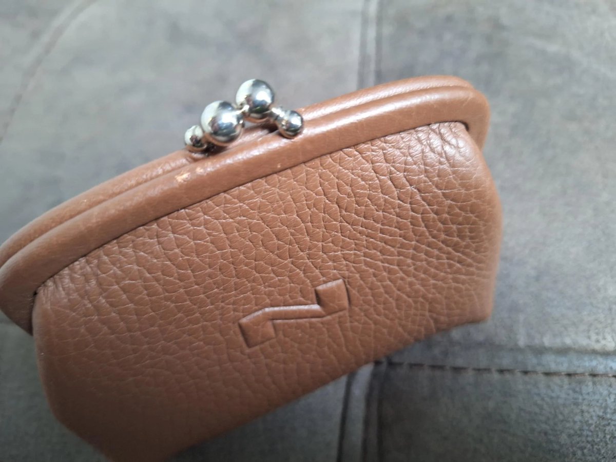 Nathan Baume geldbeugel met knip brown
