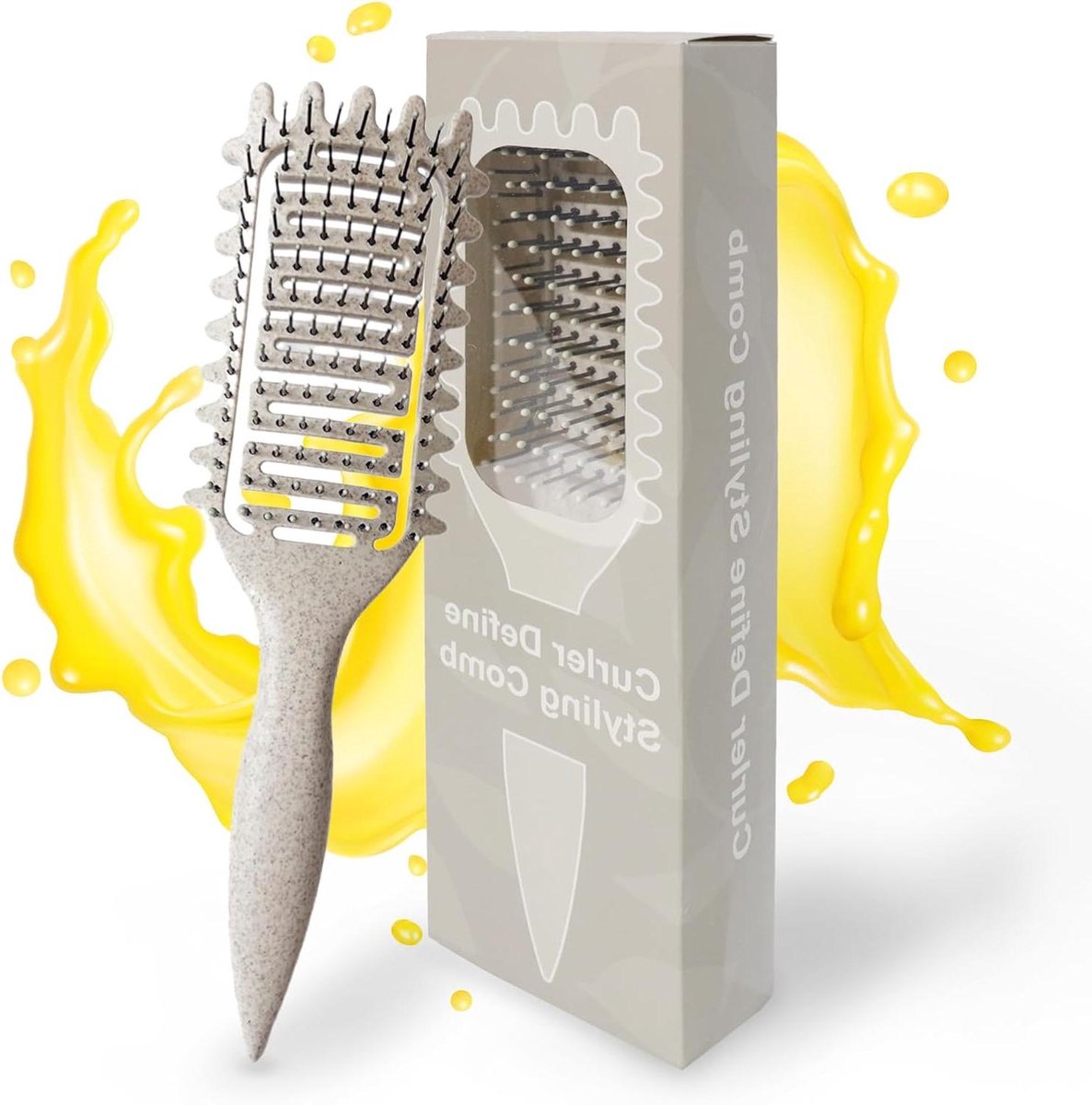 Borstel voor professionele haarstyling en snelle stylingresultaten.