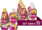 Robijn Perfect Match Wasmiddel en Wasverzachter Pakket - Tropical - 5 stuks - 60 Wasbeurten