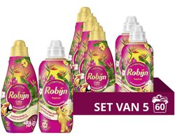 Robijn Perfect Match Wasmiddel en Wasverzachter Pakket - Tropical - 5 stuks - 60 Wasbeurten