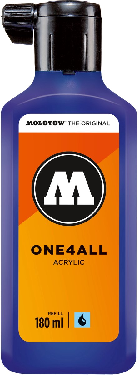 Molotow ONE4ALL™ - 180ml Ultramarine navul Inkt op acrylbasis