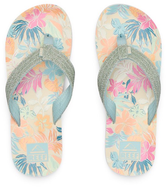 REEF KIDS AHI TROPICAL FLORAL Slippers filles - tropical floral - taille 35