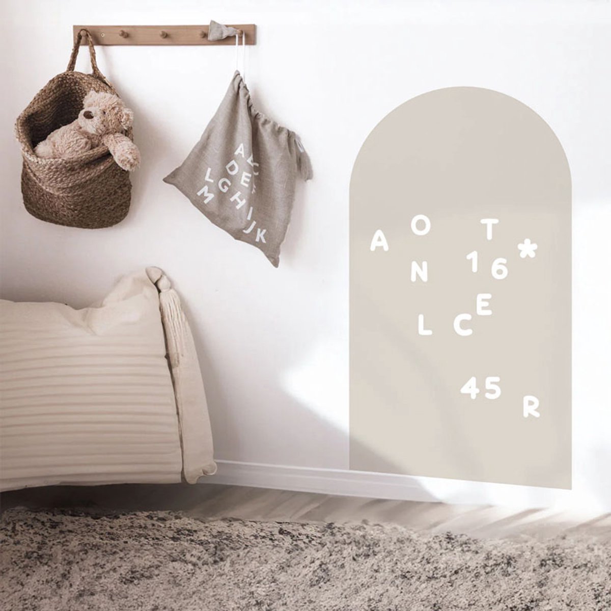Decochic® - Magnetische muursticker - magneetbord - boog - ecru-beige