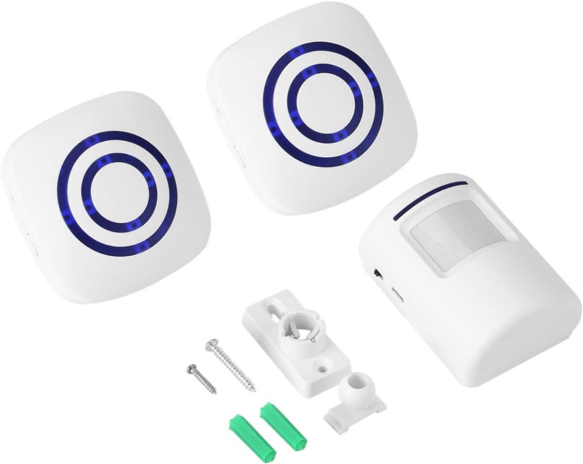 VIN® Opritverklikker - Entreemelder – Anti Diefstal Alarmsysteem – Waterdicht – Voor Buiten - Oprit Verklikker - Doorgangsmelder - Beveiliging – Toegangsmelder – Set van 2