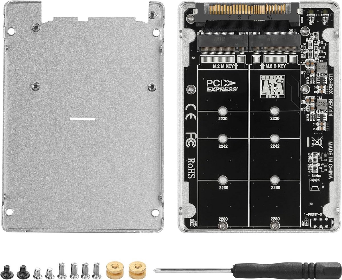 M.2 NVMe/NGFF naar U.2 Adapterkaart (SFF-8639) - Dubbele Ondersteuning