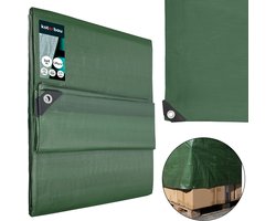 KOTARBAU® Afdekzeil - Polyethyleen - 3x4 m - Olijfgroen - 110 g/m² - Waterdicht - Zeil Afdekking - Beschermzeil voor Meubels - Afdekzeil uv-bestendig
