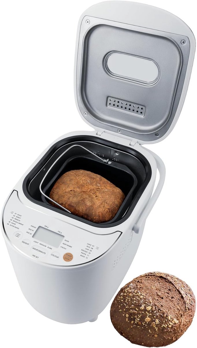 MIRA® Broodbakmachine - Broodbakmachines - Broodbak machine - Wit - 34cm x 28cm x 24cm