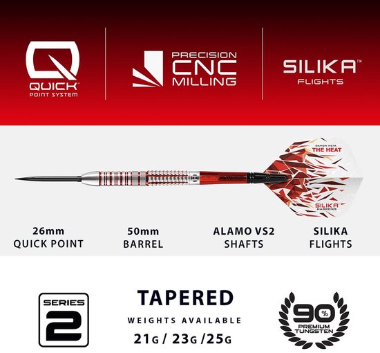 Damon Heta Series 2 90% tungsten 25Gr Quick Point van Merkloos — afbeelding 2