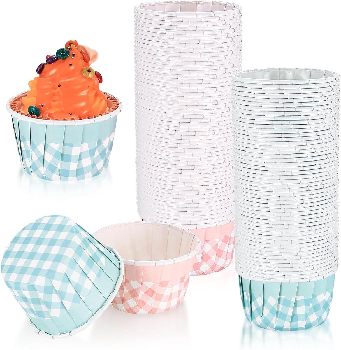 Muffinvormpjes voor mini cupcakes - 100 stuks, bakvormpjes voor feestelijke gelegenheden